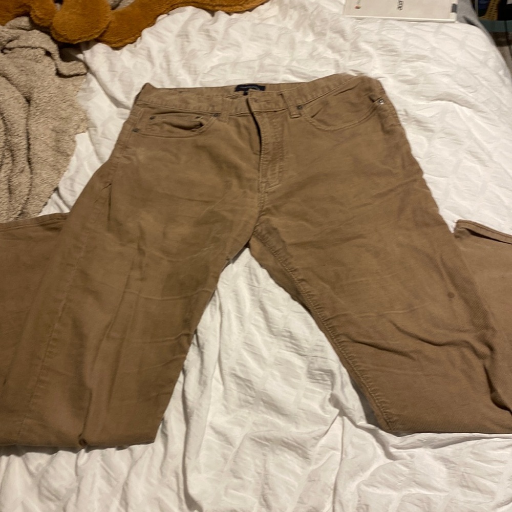 brown jeans